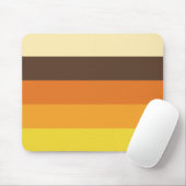 70er Retro gestreiftes Farbmuster Mousepad (Mit Mouse)