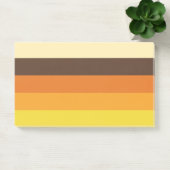 70er Retro-Gestreiftes Farbmuster Post-it Klebezettel (Büro)