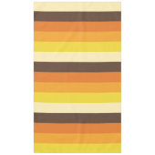 70er Retro gestreiftes Farbmuster Tischdecke (Vorderseite)