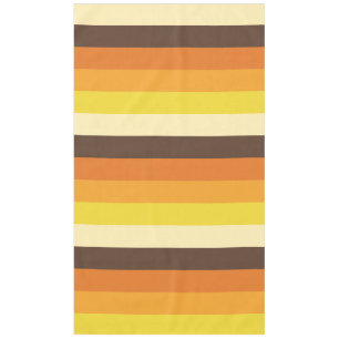 70er Retro gestreiftes Farbmuster Tischdecke