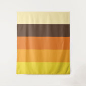 70er Retro-Gestreiftes Farbmuster Wandteppich (Vorderseite)