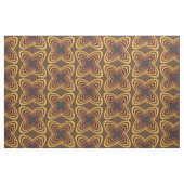 70er Retro Groovy Gold Brown Spirals Stoff (Fat Quarter (45,7 x 55,9 cm))