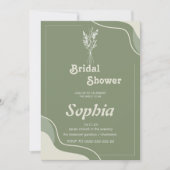 70er RETRO Groovy Hippie BRAUTPARTY Einladung (Vorderseite)