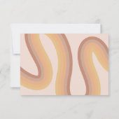 70er Retro Groovy Lines Funky QR Code UAWG Einladung (Rückseite)