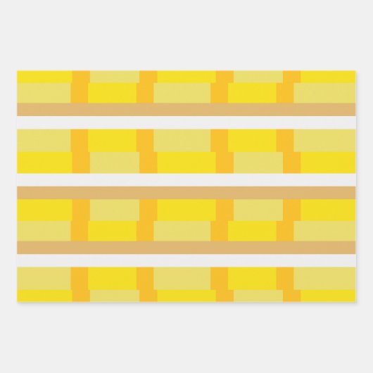 70er Retro Groovy Pattern Seventies 70er Geschenkpapier Set (Vorderseite)