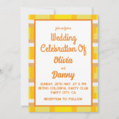 70er Retro Groovy Seventies 70er Wedding Einladung (Vorderseite)