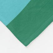70er Retro Groovy Wave Rainbow Aquamarin Green Fleecedecke (Ecke)