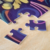 70er Retro Heart Puzzle (Seite)