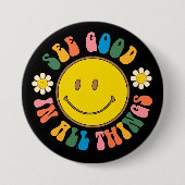 70er Retro Hippie Sublimation Bundle Button (Vorderseite)