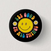 70er Retro Hippie Sublimation Bundle Button (Vorderseite)