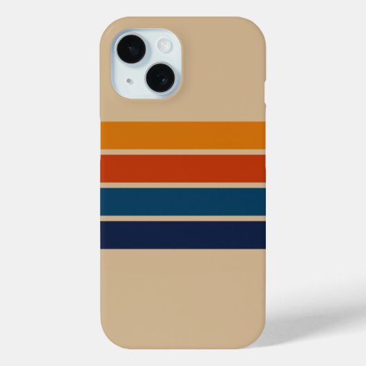 70er Retro iPhone 15 Hülle (Rückseite)