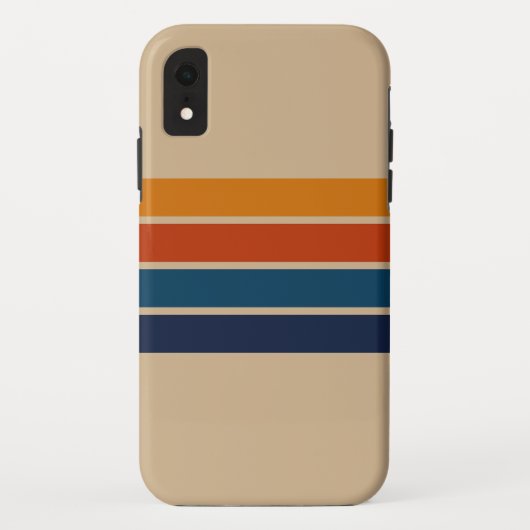 70er Retro iPhone XR Hülle (Rückseite)