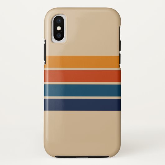 70er Retro iPhone XS Hülle (Rückseite)