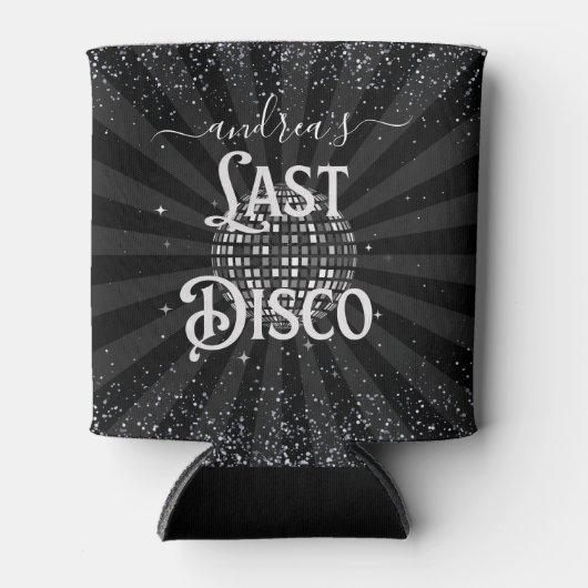 70er Retro Letzte Disco Junggeselinnen-Abschied Wo Dosenkühler (Vorderseite)