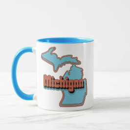 70er Retro Michigan Vintag Coffee Tasse