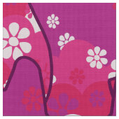 70er Retro Mod - Katzengewebe Stoff (Nahaufnahme)