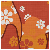 70er Retro Mod - Katzengewebe Stoff (Nahaufnahme)