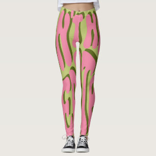 70er Retro: Motivierend Poster "Meditate" Leggings