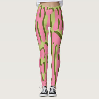 70er Retro: Motivierend Poster "Meditate" Leggings