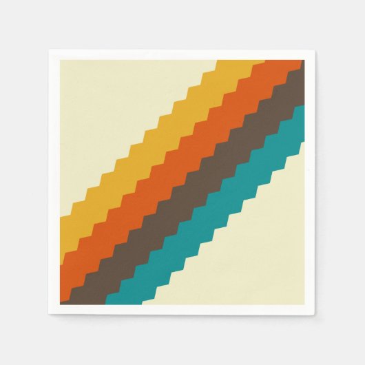 70er Retro-Muster Serviette (Vorderseite)