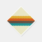 70er Retro-Muster Serviette (Ecke)