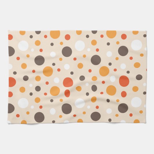 70er Retro-Punkte Geschirrtuch (Horizontal)