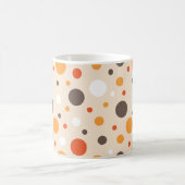 70er Retro-Punkte Kaffeetasse (Mittel)