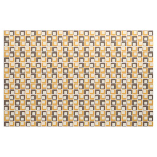 70er Retro Quadrat formt Muster Stoff (Fat Quarter (45,7 x 55,9 cm))