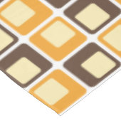70er Retro Quadrat formt Muster Tischdecke (Schrägansicht)