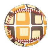 70er Retro-Quadratmuster Baseball (Vorderseite Links)