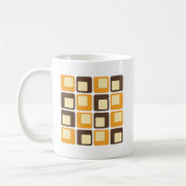 70er Retro-Quadratmuster Kaffeetasse (Links)