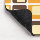 70er Retro-Quadratmuster Mousepad (Ecke)