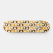 70er Retro-Quadratmuster Skateboard (Horizontal)