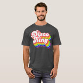 70er Retro Rainbow Disco King T-Shirt (Vorne ganz)