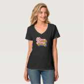 70er Retro Rainbow Disco King T-Shirt (Vorderseite Vollansicht)