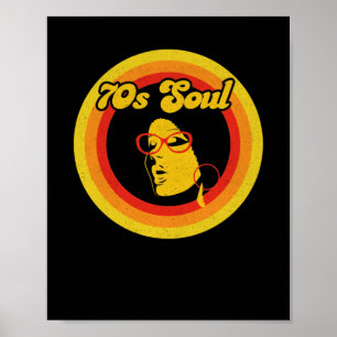 70er Retro Soul Music Gerne Soul Music Poster