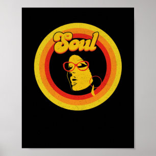 70er Retro-Soul-Musik-Gerne Soul-Musik Poster
