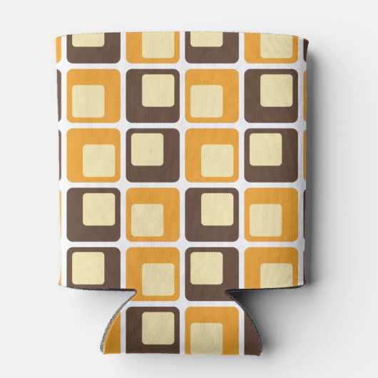 70er Retro Square Shapes Dosenkühler (Rückseite)