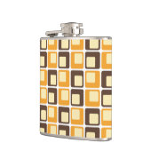 70er Retro Square Shapes Flachmann (Links)