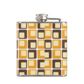 70er Retro Square Shapes Flachmann (Rückseite)