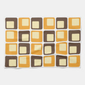 70er Retro Square Shapes Geschirrtuch (Horizontal)