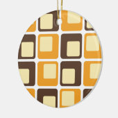 70er Retro Square Shapes Keramik Ornament (Links)