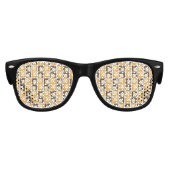 70er Retro Square Shapes Partybrille (Vorderseite)