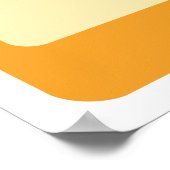 70er Retro Square Shapes Poster (Ecke)