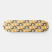 70er Retro Square Shapes Skateboard (Horizontal)