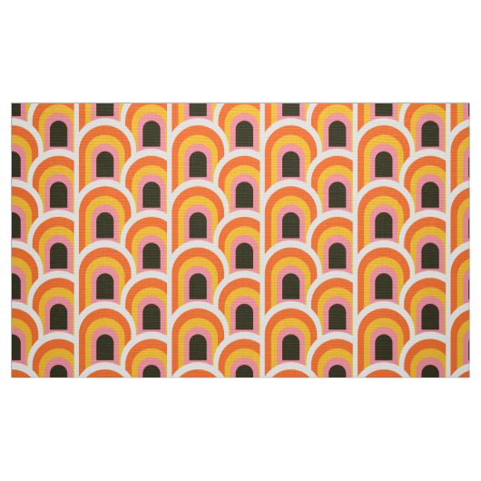 70er-Retro-Stoffmuster Stoff (Fat Quarter (45,7 x 55,9 cm))