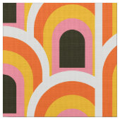 70er-Retro-Stoffmuster Stoff (Nahaufnahme)