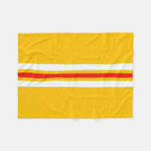 70er Retro Streifen Fleecedecke (Vorderseite (Horizontal))