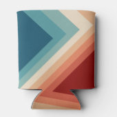 70er Retro Streifen Muster Dosenkühler (Rückseite)