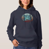 70er Retro Style Octopus Hoodie (Vorderseite)
